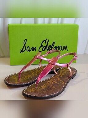 NIB Sam Edelman Sunrise Multi Metallic Sandals Size 8